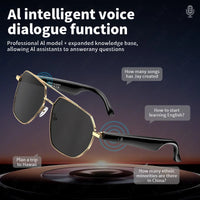 W100 Smart Glasses 163 Online Language AI Automatic Dialogue Translation Bluetooth Glasses with Speaker Sports UV Protection New
