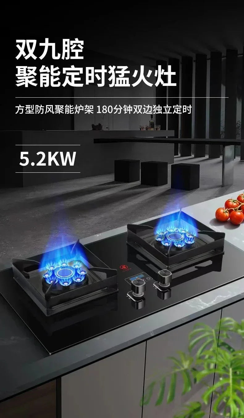 gas stove dual-purpose household natural gas liquefied gas desktop embedded fierce commercial apartment commercial Desktop