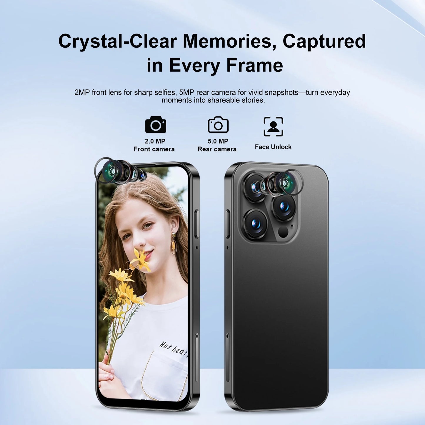 SERVO 19E 3G WCDMA Mini Smart Phone 3.88"Display 2 SIM Android 10.0 16GB ROM Face Recognition GPS Android Smart Cellphone TYPE-C