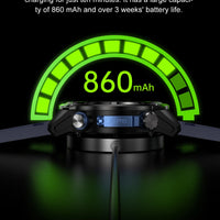 2025 New Military Sport GPS 4GB Memory Smartwatch Men 5ATM Waterproof Fitness Tracker Offline Maps 860Mah Battery Smart Bracelet