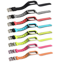 Bracelet for Xiaomi Mi Band 7 6 5 4 Silicone Wrist Replacement Wristband Breathable Double Buckle Luxury for Miband 6 5 4 Strap