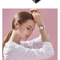 New Smart Watch TWS 2-in-1 Bluetooth Earphones With built-in Speaker HIFI 9D Sound Quality Health Monitor Watch For Android iOS