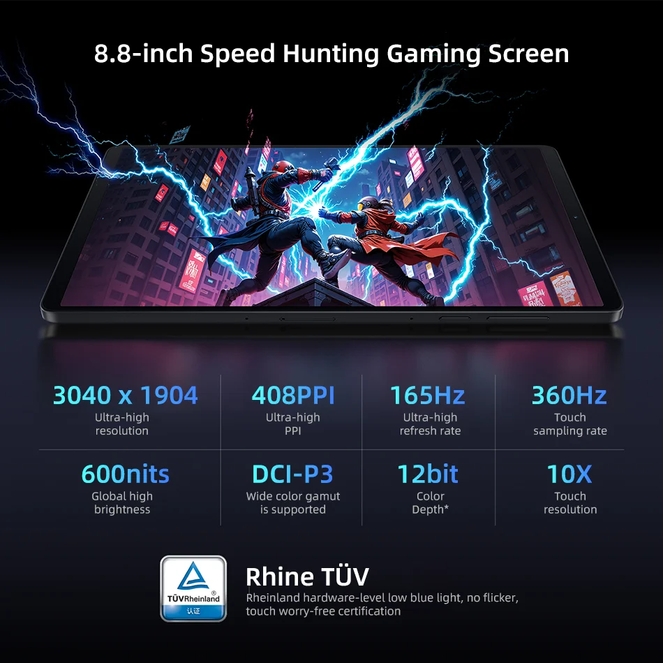 Lenovo Legion Y700 2025 Pad Gen 4 TB322FC Gaming Tab 12GB 256GB 16GB 512GB Snapdragon 8 Elite 8.8" 165Hz Screen 7600mAh Tablet