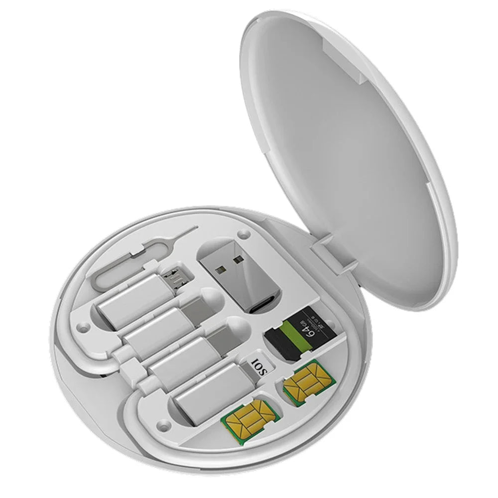 Multi USB Type C to C 60W Charging Adapter Cable Kit USB C to Lighting Conversion Set USB A & Type C to Micro/Type C/Lighting