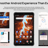 Ulefone Armor Pad Rugged Tablet 4GB RAM 64GB ROM 7650mAh 8.0'' HD+ Display 4G Android 12 Tablet Phone IP68/IP69K 13MP Camera