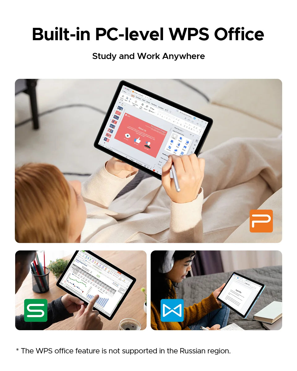 【Brand+】Doogee Tab A9 Pro+ Tablet Pc 11-Inch Android 15 30Gb Ram(6+24) 128Gb Rom 8580Mah Battery Widevine L1 Support