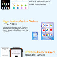 Blackview OSCAL PILOT 1 Rugged Phone, 6GB+ 256GB ,Helio G81 Smartphone Android14, 6.67'' Display Mobile Phone, 15000mAh, NFC