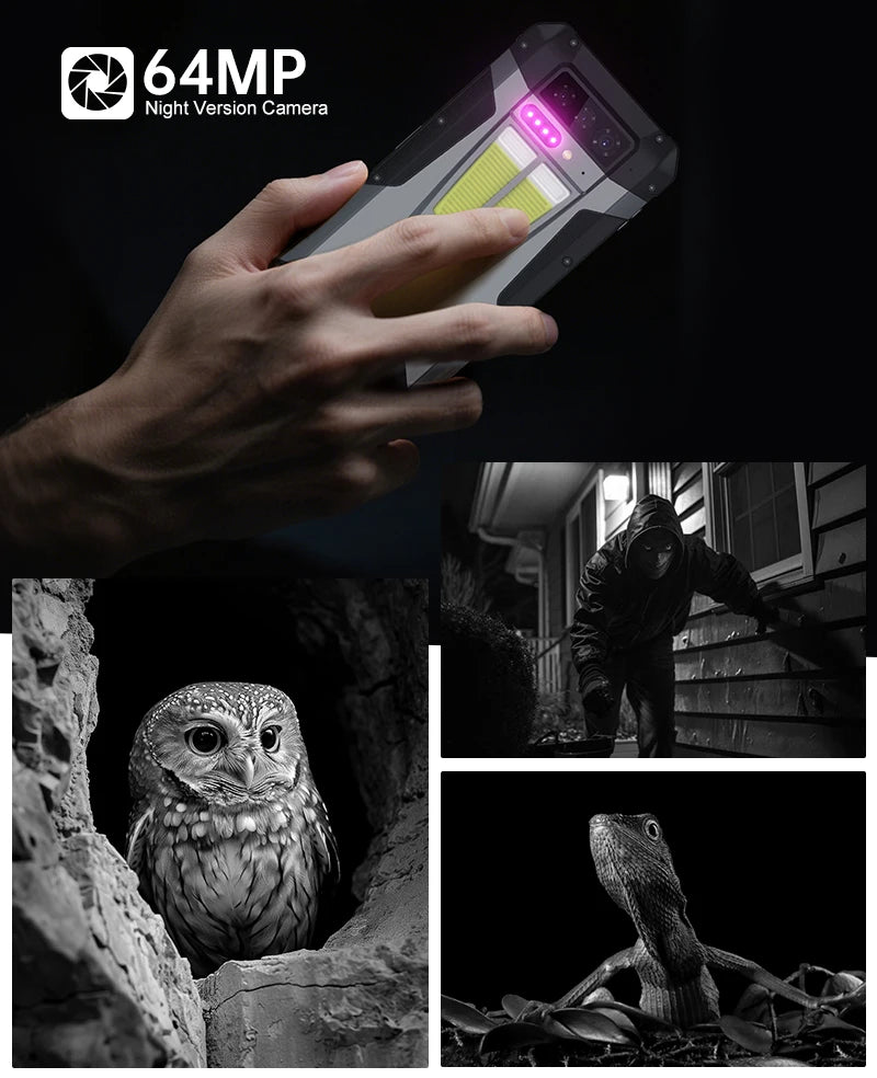 8849 Tank 4 Unihertz Rugged Smartphone Projector 720P 100 Lumens 6.78'' AMOLED 512G Android14 11600mAh 5G Dimensity 7300 120Hz