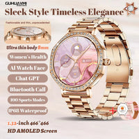 New Women SmartWatch AMOLED Screen Men Watches Bluetooth Call Sport Womens Physical Health IP68 Lady Smart Watch For Android IOS