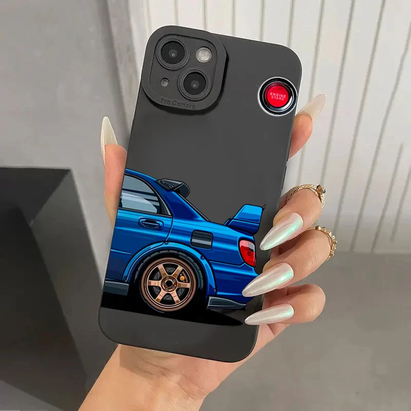Phone Case for Samsung A54 5g A35 A34 A55 A52 A53 A32 A14 A13 A15 Case Galaxy S21 FE S22 S23 S24 Ultra Stylish Car Pattern Cover