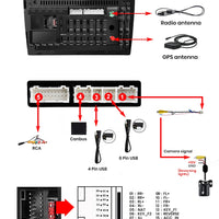AWESAFE PX9 Car Radio Autoradio for  Fiat 500L 2012-2017  Wireless Carplay Screen Android Auto Stereo GPS Navi FM RDS BT SWC