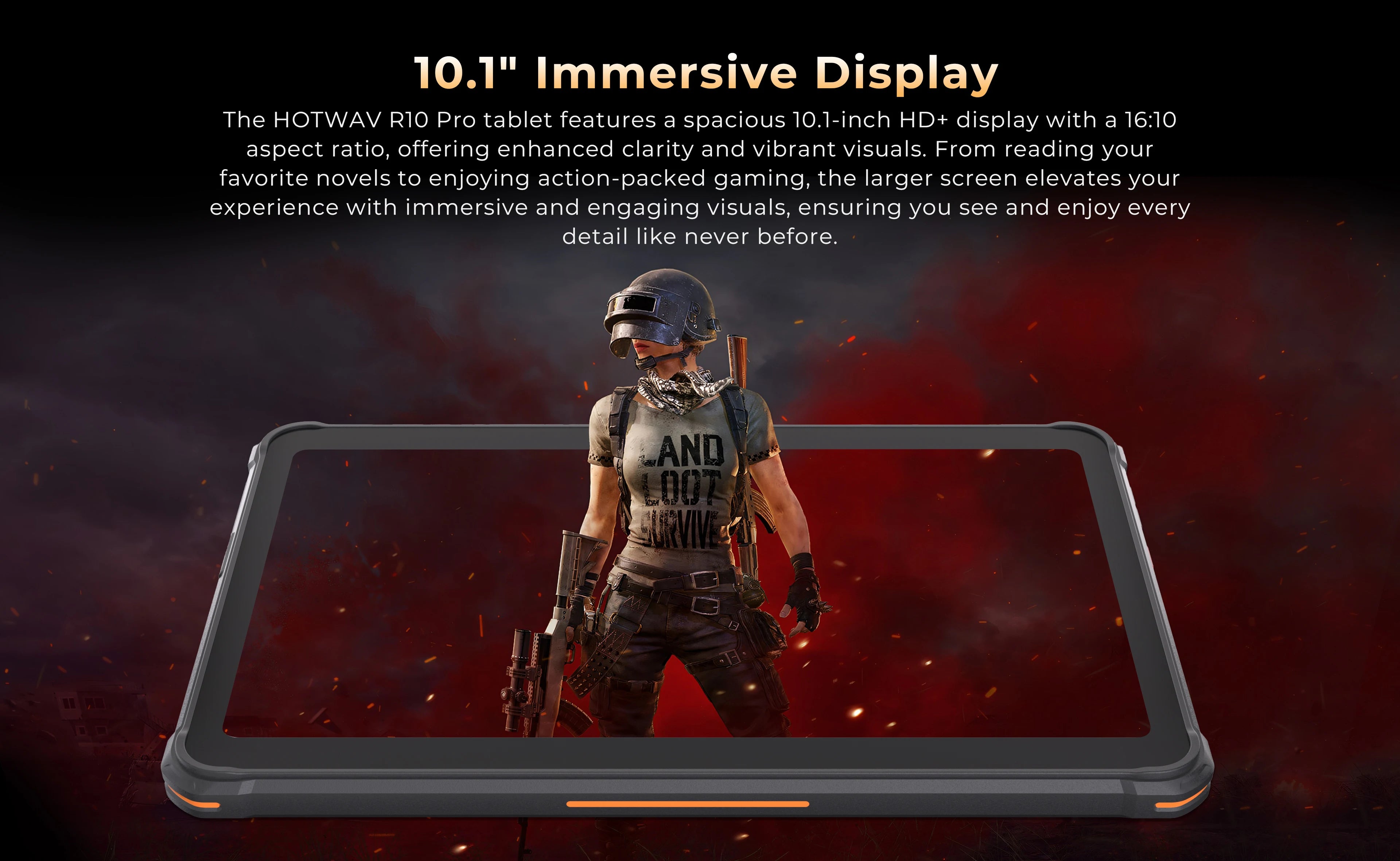 【World Premiere】HOTWAV R10 Pro Rugged Tablets 10800mAh 8GB+256GB OTG Charging Tablet For Field Exploration+Mountain Climbing