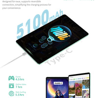 Teclast M50 Mini Tablet 8.7" 90Hz Screen 4GB RAM 128GB ROM Unisoc T606 Octa-core 5100mAh Battery Android 15 Tab Wifi5 Metal Body