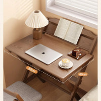 Solid Wood Foldable Console Desk Simple Modern Bedside Computer Desk Portable Bedroom Living Room Writing Table Home Furniture