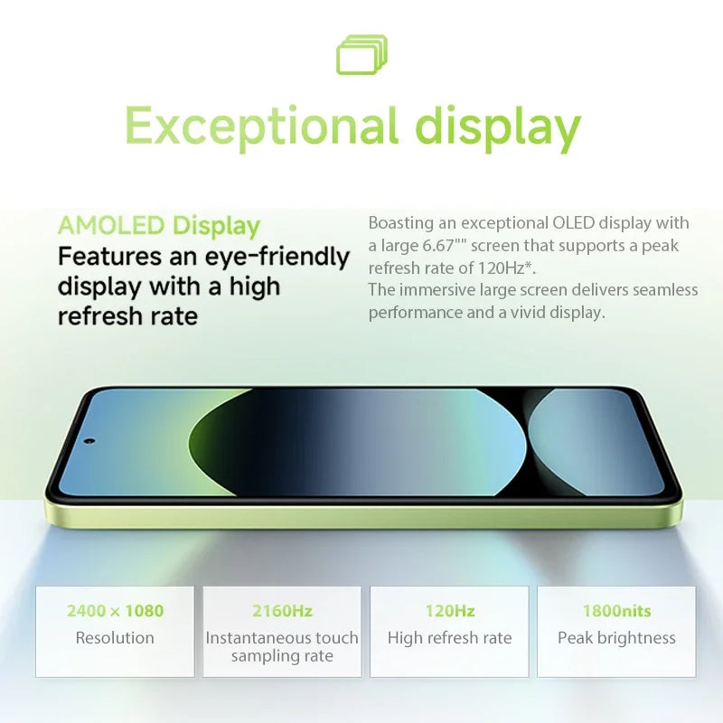 Global Version Xiaomi Redmi Note 14 MediaTek Helio G99-Ultra 108MP AI Camera 6.67" AMOLED 120Hz Display 5500mAh