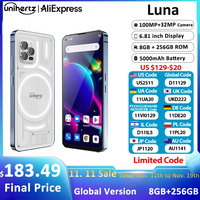 Unihertz Luna Smartphone Rhythm Ambient LED strip Music Phone 8GB RAM 256GB ROM 108MP G99 Mobile Phone Night Vision Cellphone