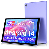 Latest Android 14 Tablet, 10-inch Tablet, Quad-core Processor, 5G WiFi, 4GB ROM + 32GB RAM, 1280*800 Resolution, 6000mAh Battery