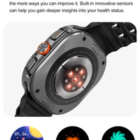2025 New Watch 7 Ultra Smart Watch Men 32GB Memory 3D Video Display Sports SmartWatch GPS NFC Compass Blood oxygen Smartwatch
