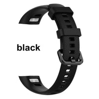 1PC Silicone Wrist Strap Smart Wristband Replacement Watch Band for Honor Band 5 4 Soft Classic Watch Replacement Accessories