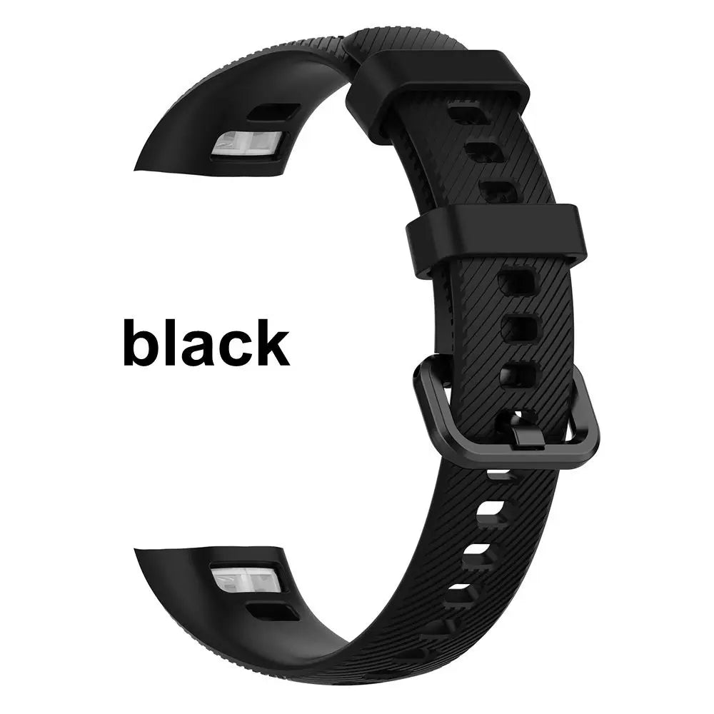 1PC Silicone Wrist Strap Smart Wristband Replacement Watch Band for Honor Band 5 4 Soft Classic Watch Replacement Accessories