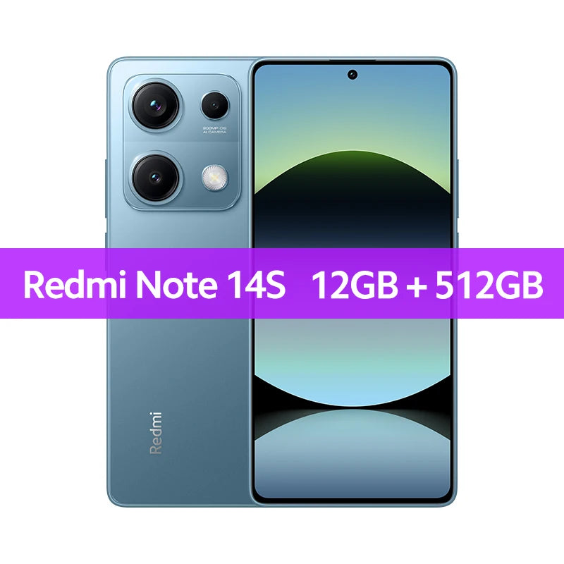 Global Version Redmi note 14S MediaTek Helio G99-Ultra 200MP+8MP+2MP triple camera 6.67" AMOLED display 67W HyperCharge