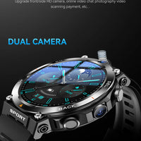 4G LTE Smart Watch 2025 Android os GPS Video Voice Wi-Fi Call Messaging HD Dual Cameras 4G Sim Card Call WIFI Men's SmartWatch