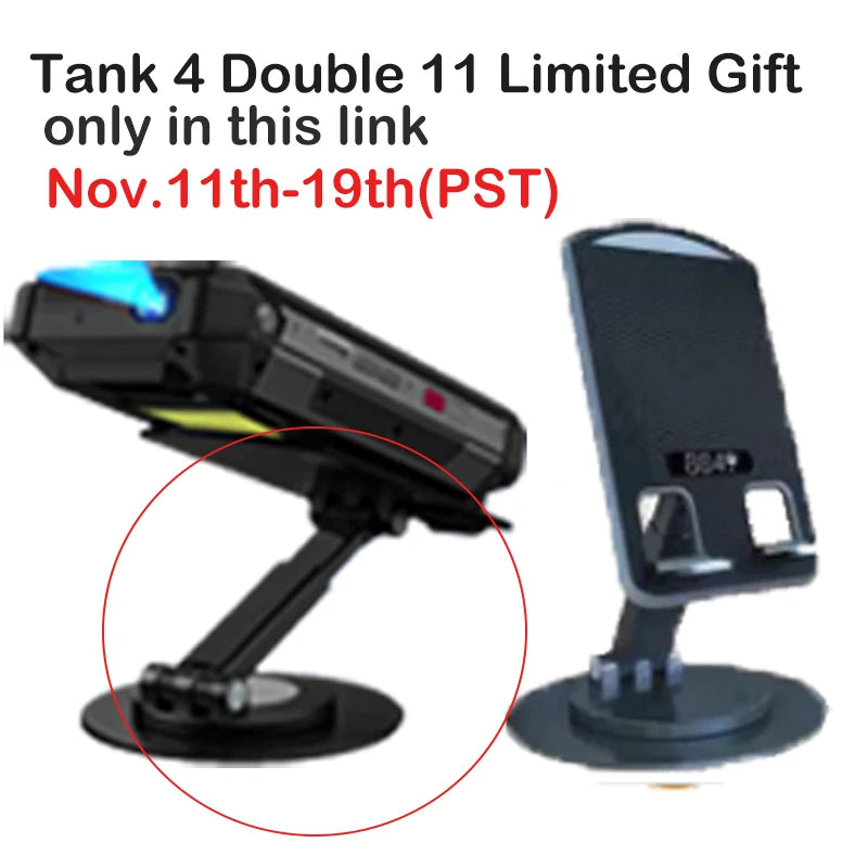 8849 Tank 4 Unihertz Rugged Smartphone Projector 720P 100 Lumens 6.78'' AMOLED 512G Android14 11600mAh 5G Dimensity 7300 120Hz
