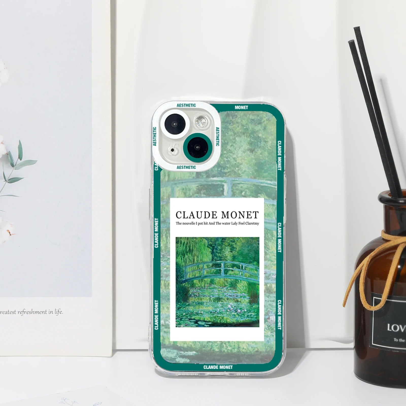 Claude Monet Arts Case For Samsung Galaxy S23 S22 S21 FE Plus Ultra Silicone A14 A34 A54 A13 A23 A33 A53 A32 A52 A52S 5G Cover