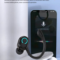 Bluetooth 5.2 Business Wireless Headphone Ear-Hook Mini HIFI Bass Noise Cancelling Earphone With Mic Sport Game Headset