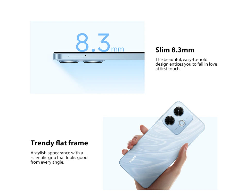 Global Version Xiaomi Redmi 13X Smartphone MTK Helio G91 Ultra 108MP super clear camera 6.79" FHD+ display 33W fast charging
