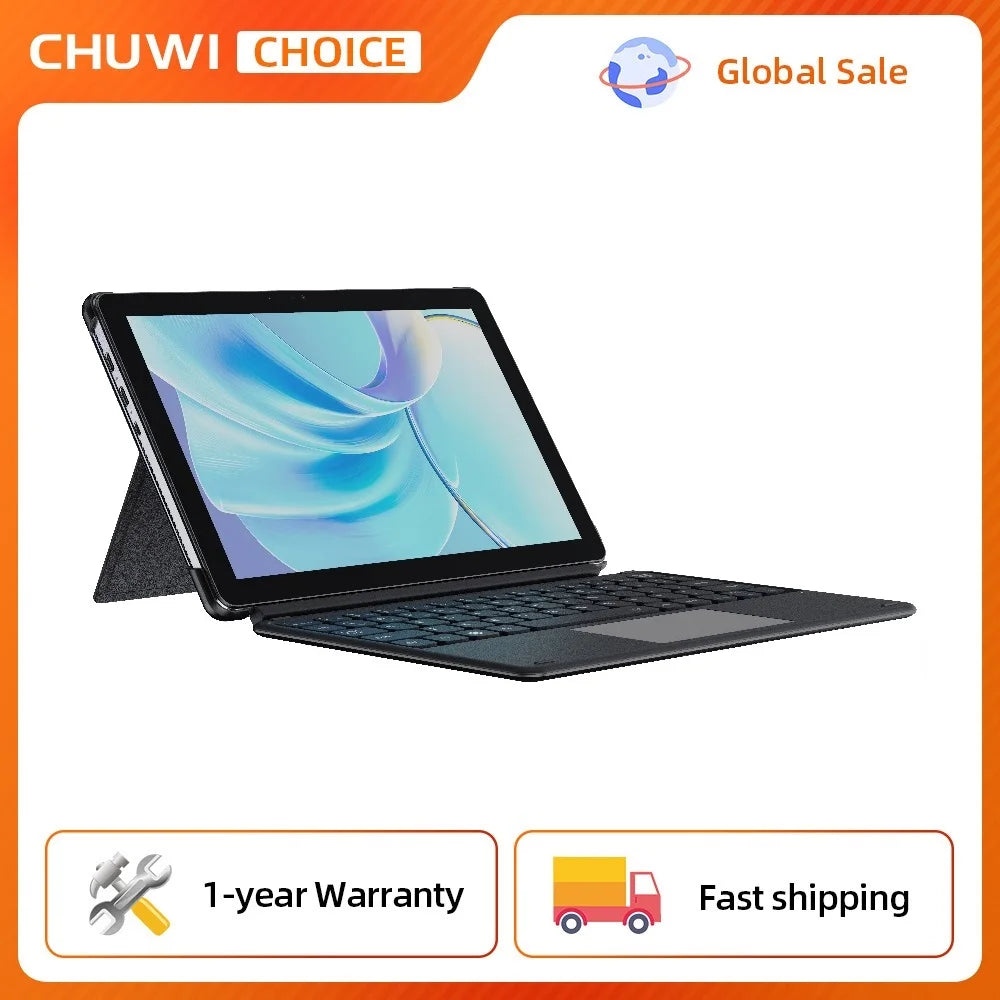 CHUWI Hi10 X1 Tablet 2 In 1 Tablet PC 10.1inch Display Intel N150 Processor LPDDR5 8GB RAM 256GB SSD Windows 11 Tablets PC WiFi6