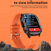 2025New Rugged Military GPS Track Smart Watch Men Bluetooth Call 5ATM Waterproof Flashlight Outdoor Sports SmartWatch For Xiaomi