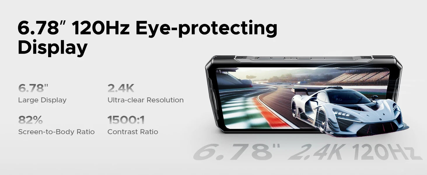 DOOGEE V40 Pro 5G Rugged Phone 1.47" Rear Display 16GB+512GB Dimensity 7300 200MP AI Camera 8680mAh Battery 5g Gaming Phone