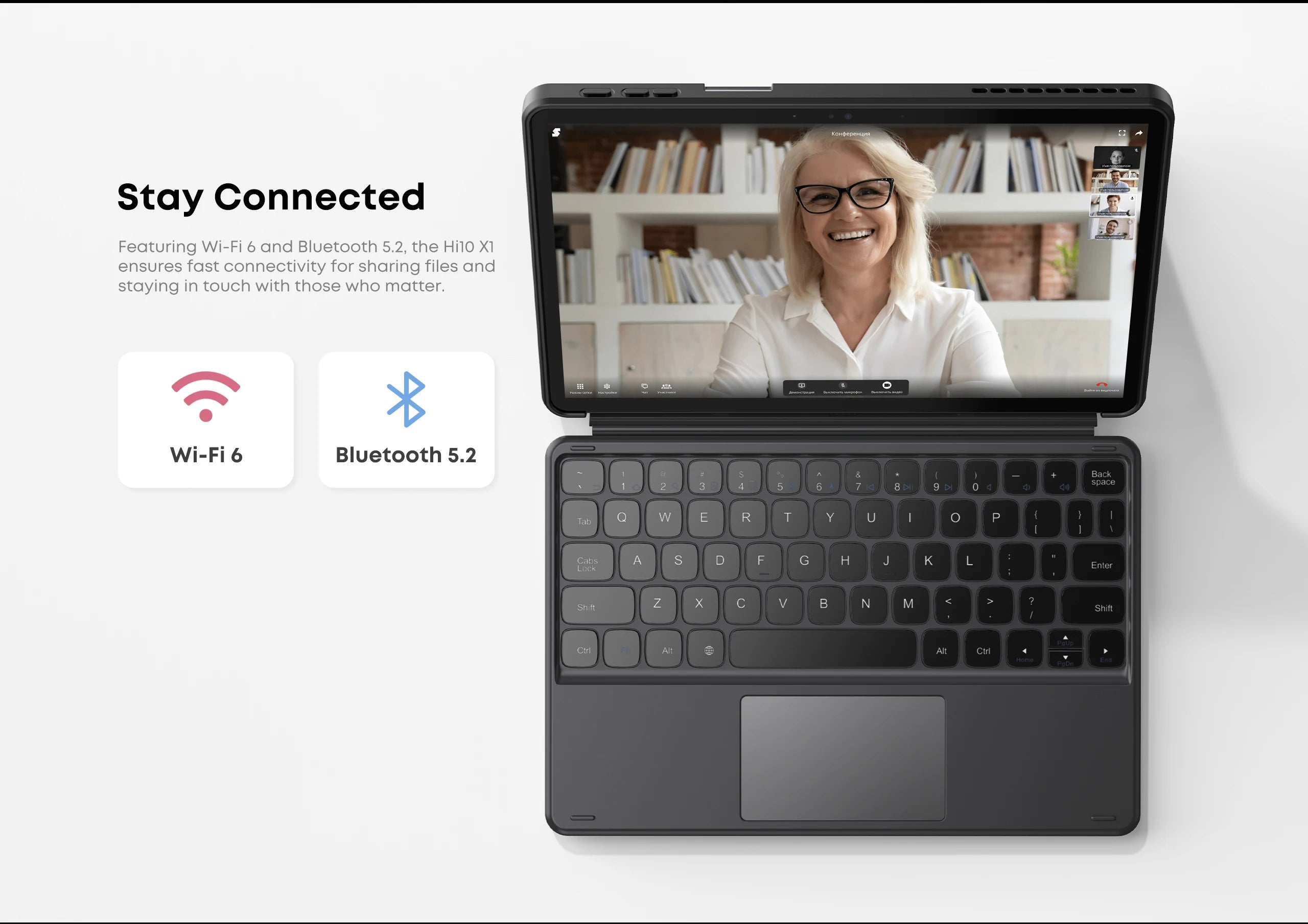 CHUWI Hi10 X1 Tablet 2 In 1 Tablet PC 10.1inch Display Intel N150 Processor LPDDR5 8GB RAM 256GB SSD Windows 11 Tablets PC WiFi6