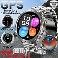 NEW 1000MAH Super endurance Sport Smart Watch Men 1.73-inch HD Screen GPS tracker Compass Bluetooth Call Waterproof Smart Watch