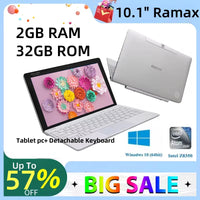 Hot Selling 10.1’’ 2GB DDR 32GB ROM Windows 10 64bit Z8350 4-cores Tablet USB 3.0 Dual Camera With Detachable Keyboard
