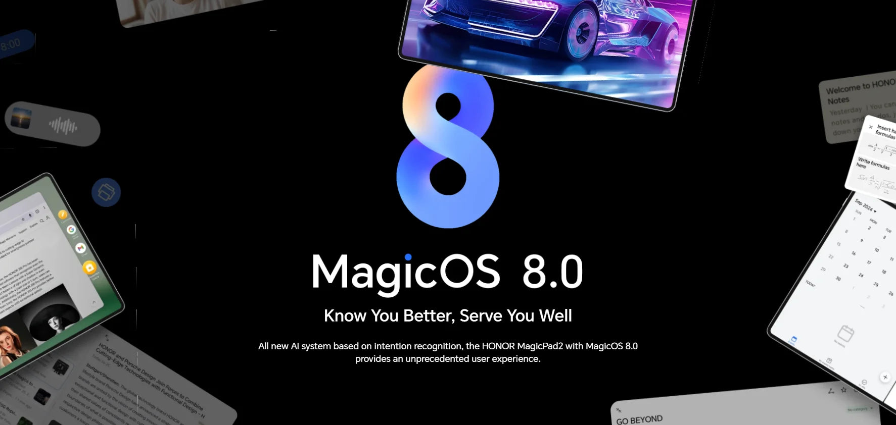 Global Version HONOR MagicPad 2 tablet android 12.3" OLED Screen  Snapdragon 8s Gen 3 CPU 13MP Rear Camera 10050mAh Battery