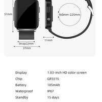 2025 New ECG+HRV Smart Watch Men Women Heart Rate Blood Pressure Body Temperature Sleep Monitor Fitness Pedometer Sports Watch