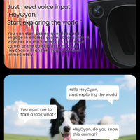 2025 New Smart Glasses 800W HD Camera AI Identification Touch 1080P HD Video Recording Al Voice Wireless Calling Smart Glasses