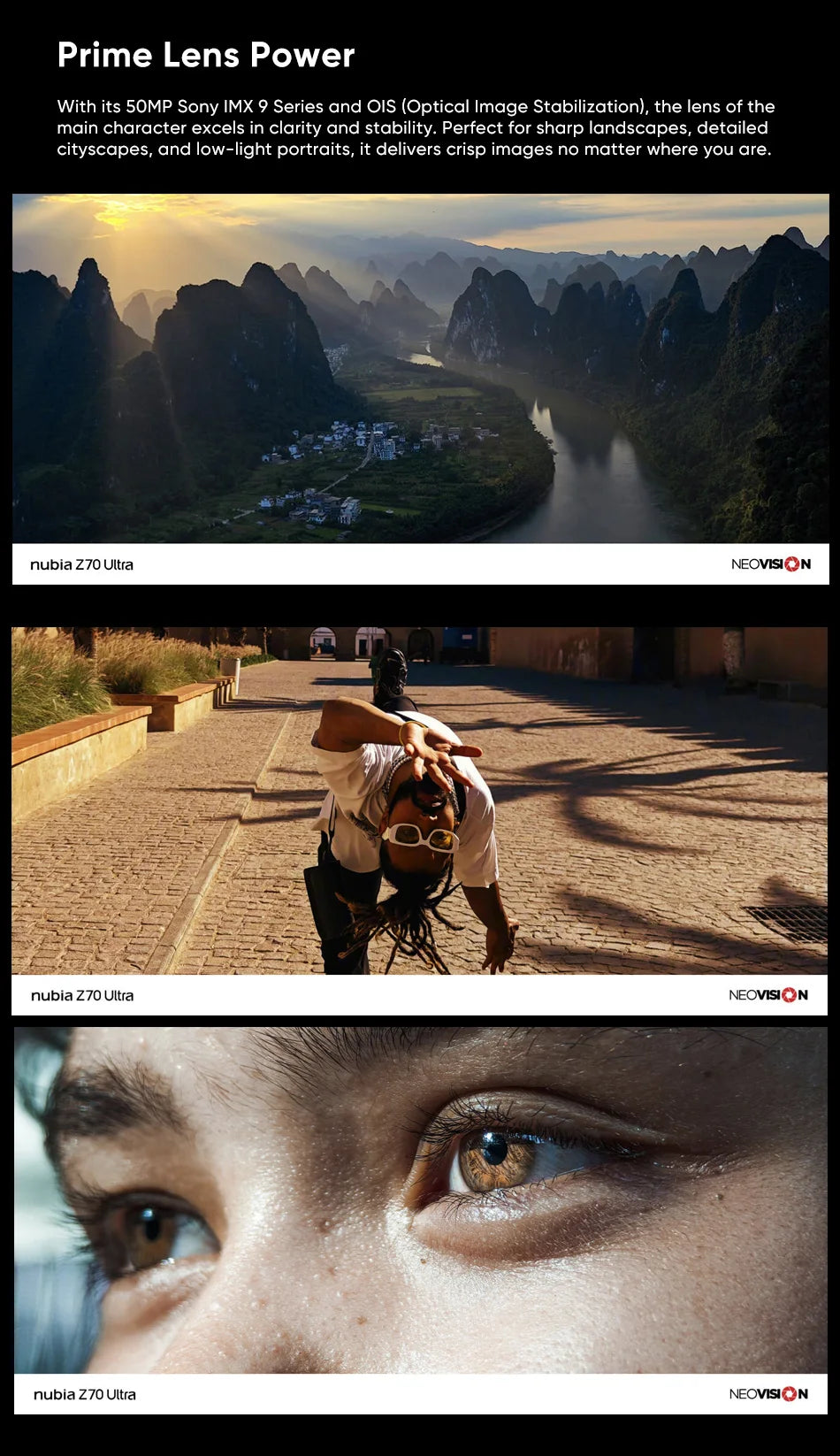 New Nubia Z70 Ultra Global Version 6.85"AMOLED 144Hz Screen Snapdragon 8 Elite Android 15 6150mAh Battery 80W Charging NFC  IP69