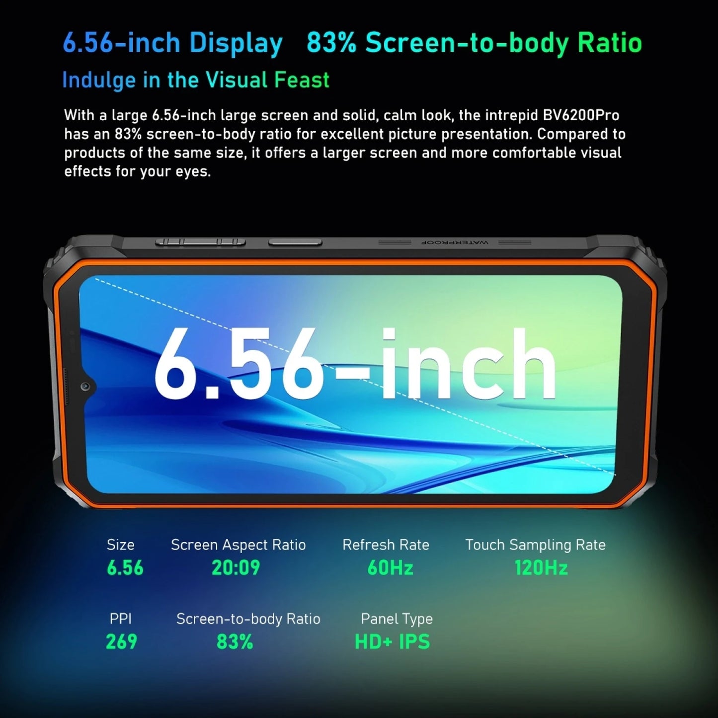 Blackview BV6200 Pro Rugged Phone 4GB/6GB+128GB IP69 Waterproof Helio P35 13000mAh With 18W Fast Charg NFC 4G Smartphone