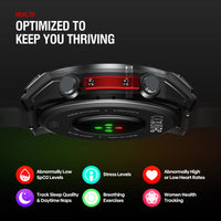 NEW Stratos 4 GPS Smart Watch 1.43 AMOLED Display Built-in Compass Barometric Altimeter Flashlight Voice Call Smartwatch