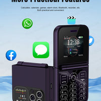 SERVO F15 Mini GSM Flip Mobile Phone 2 SIM Blacklist Magic Voice Auto Call Record Speed Dial MP4 Torch Cute Tiny Fold Cellphones