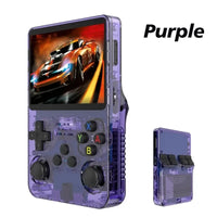 R36S new retro game console 3.5-inch Linux open-source system portable handheld game console with 128GB large memory