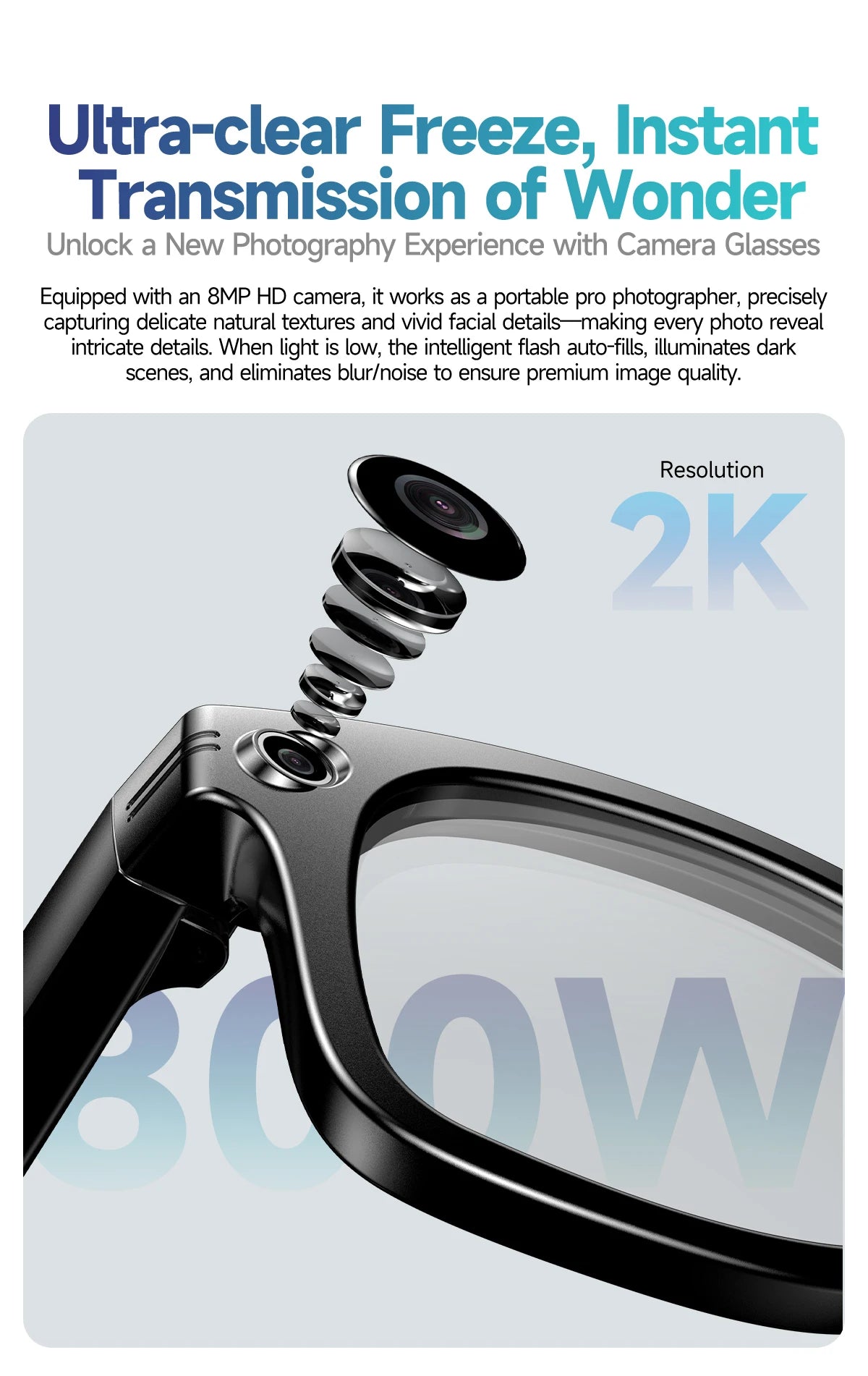 LIGE New Smart Glasses with Photochromic Lenses Camera Photography Video ChatGPT AI Interactive Translation Smart Sunglasses Men