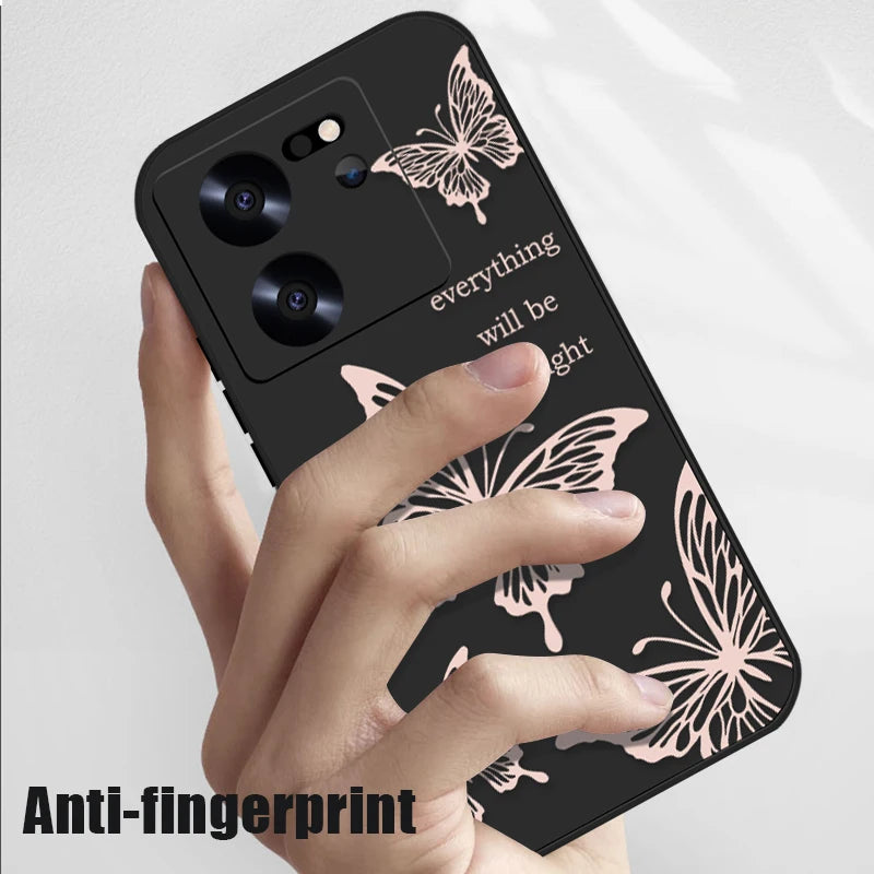 Butterfly Lanyard Case For Xiaomi Redmi Note 13 12 11 10 14 Pro+ 4G 5G 11s 13T 12T 11T Poco F6 X6 X5 Pro Mi 11 Lite 5G NE Cover