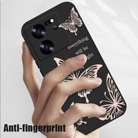 Butterfly Lanyard Case For Xiaomi Redmi Note 13 12 11 10 14 Pro+ 4G 5G 11s 13T 12T 11T Poco F6 X6 X5 Pro Mi 11 Lite 5G NE Cover