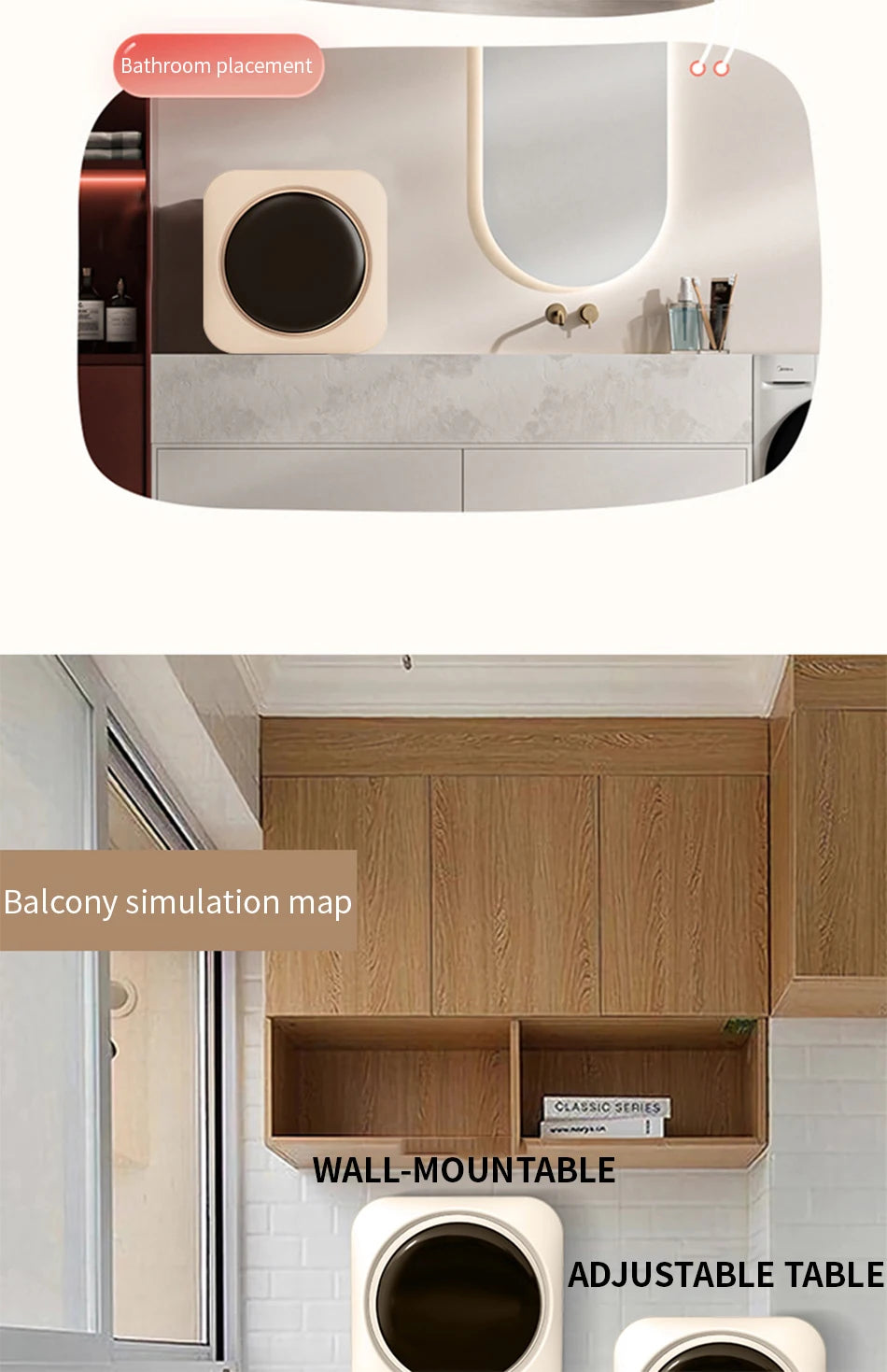 Fully automatic drum type underwear washing machine mini washing and drying integrated small underwear and sock washing machine