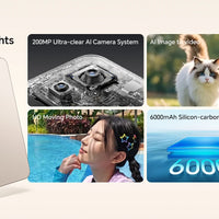 2025 New HONOR 400 5G Global Version Smartphone 6.55'' AMOLED Screen 200MP Camera 6000 mAh 100W SuperCharge OTG NFC