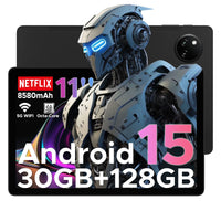 【Brand+】Doogee Tab A9 Pro+ Tablet Pc 11-Inch Android 15 30Gb Ram(6+24) 128Gb Rom 8580Mah Battery Widevine L1 Support